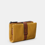 Cartera mediana de mujer en piel ámbar