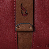 Cartera mediana de mujer en piel roja
