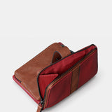 Cartera pequeña de mujer en piel roja
