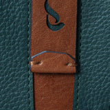 Cartera pequeña de mujer en piel azul
