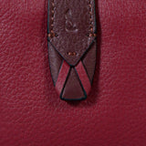 Cartera mediana de mujer en piel burdeos