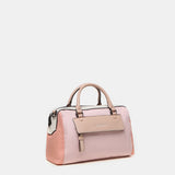 Bandolera de mujer en tejidos reciclados rosa