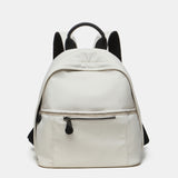 Zaino da donna in tessuti riciclati beige