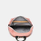 Zaino da donna realizzato con tessuti di corallo riciclati