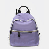 Women's backpack in lavender recycled fabrics