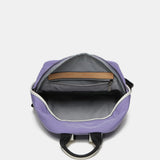 Women's backpack in lavender recycled fabrics