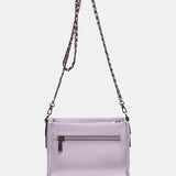 Bandolera de mujer satinada en materiales reciclados lavanda