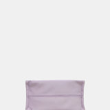 Bandolera de mujer satinada en materiales reciclados lavanda