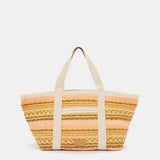 Beach bag in yellow tones