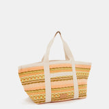 Beach bag in yellow tones