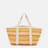 Beach bag in yellow tones