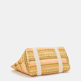 Beach bag in yellow tones