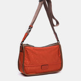 Borsa a tracolla arancione in materiale riciclato