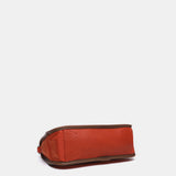 Borsa a tracolla arancione in materiale riciclato