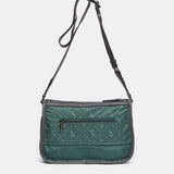 Green recycled material shoulder bag