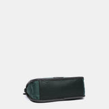 Green recycled material shoulder bag