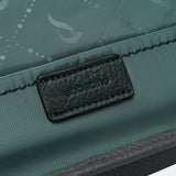 Green recycled material shoulder bag