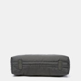 Large nylon handbag in grey