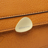 Borsa a tracolla in materiali riciclati color ambra