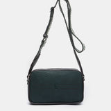 Green recycled material shoulder bag