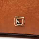 Small handbag in cognac