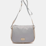 Shoulder bag in recycled materials in blue