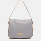 Shoulder bag in recycled materials in blue