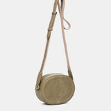 Crossbody bag in recycled materials in green