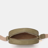 Crossbody bag in recycled materials in green