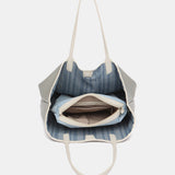 Borsa shopper reversibile grigia