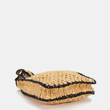 Bolso de hombro trenzado en beige