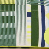 Borsa da spiaggia con stampa geometrica in verde