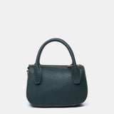 Small handbag in blue recycled materials