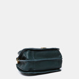 Small handbag in blue recycled materials