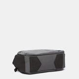 Shoulder bag in grey recycled materials