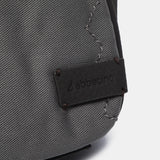 Shoulder bag in grey recycled materials