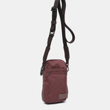 Bolso para el móvil en materiales reciclados burdeos