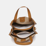 Camel shopper bag in recycled materials