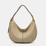 Bolso de hombro pequeño en materiales reciclados camel