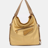 Bolso - mochila en materiales reciclados amarillo