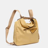 Bolso - mochila en materiales reciclados amarillo
