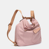 Bolso - mochila en materiales reciclados rosa