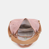 Bolso - mochila en materiales reciclados rosa