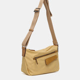 Yellow recycled material shoulder bag