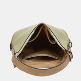 Shoulder bag in green recycled materials