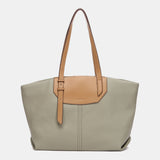 Borsa shopper verde realizzata con materiali riciclati