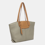 Borsa shopper verde realizzata con materiali riciclati