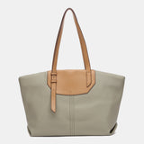 Borsa shopper verde realizzata con materiali riciclati