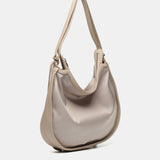 Bag - backpack in beige recycled materials