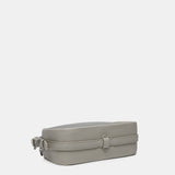 Crossbody bag in recycled materials silver